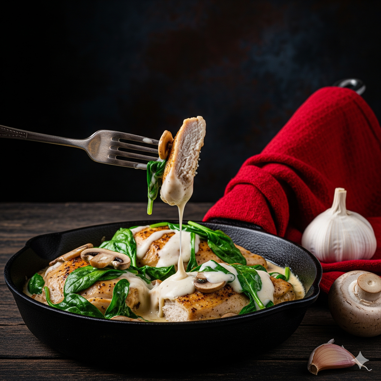 Frango Cremoso Low Carb